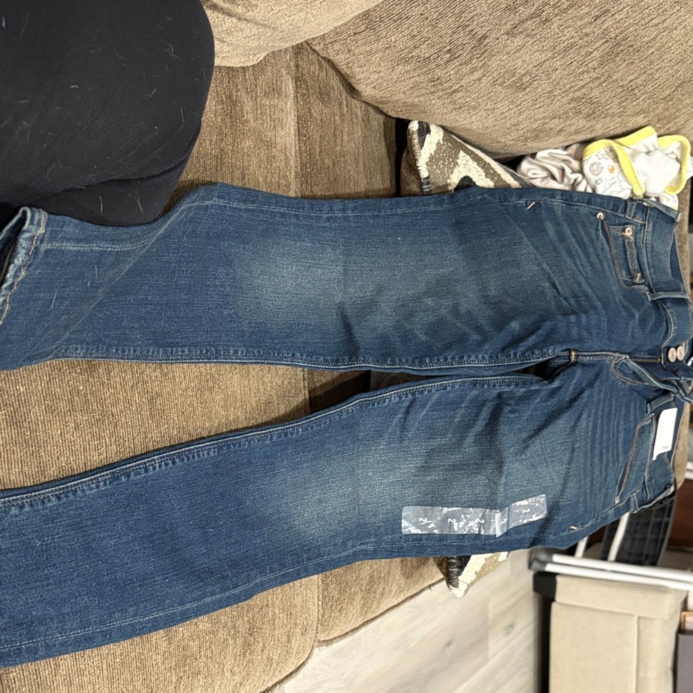 Express Dark Blue Cropped Legging Jeans